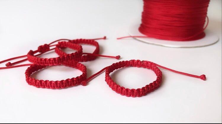 Red Thread Fate Macrame Kids